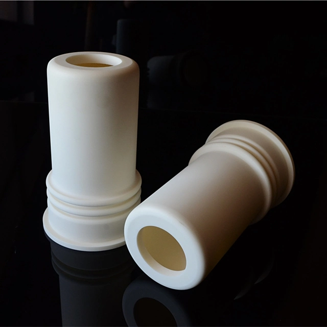 Custom Made Alumina Corrugated Tube Ceramic Structure Part