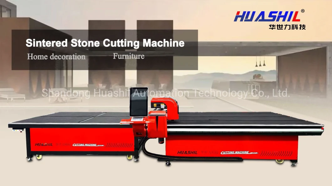 Fast Speed CNC Straight Line and Shaped Porcelain Furniture Sintered Stone Cutting Machine