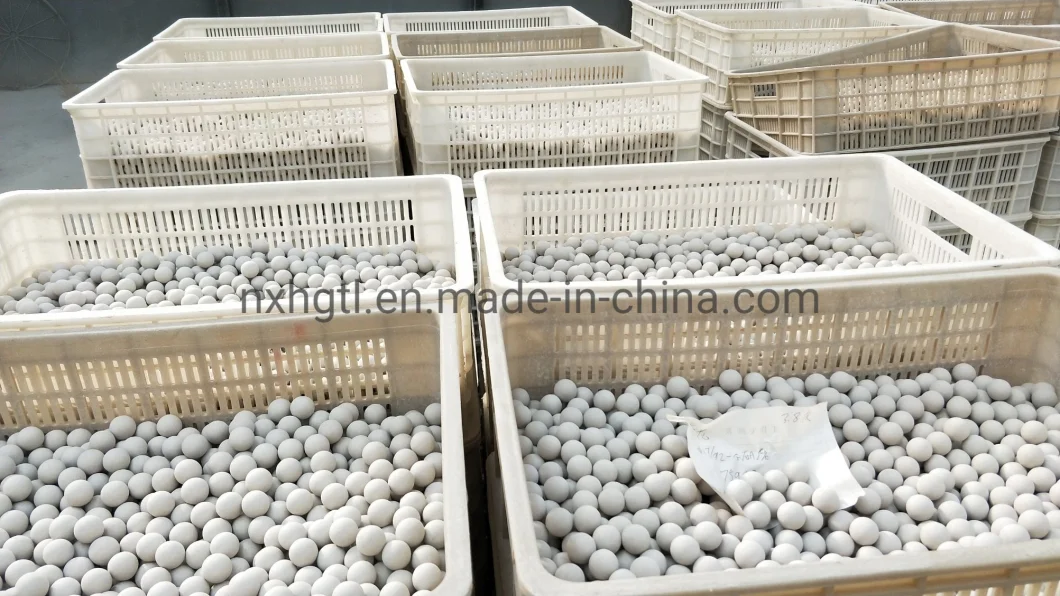 Nanxiang 90% 92% 95% Alumina Grinding Ball Al2O3 Wear Resistant Alumina Ball for Grinding Media Ceramic Alumina Grinding Ball